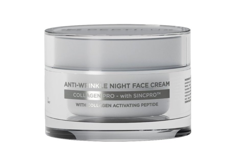 Peptilux – crème de nuit visage anti-ride “collagen Pro” avec sincpro